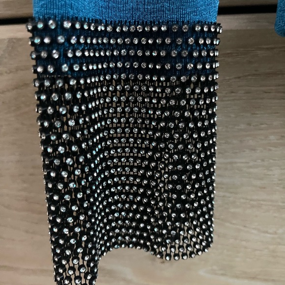 Rhinestone Cross-Neck Top - Picture 4 of 4